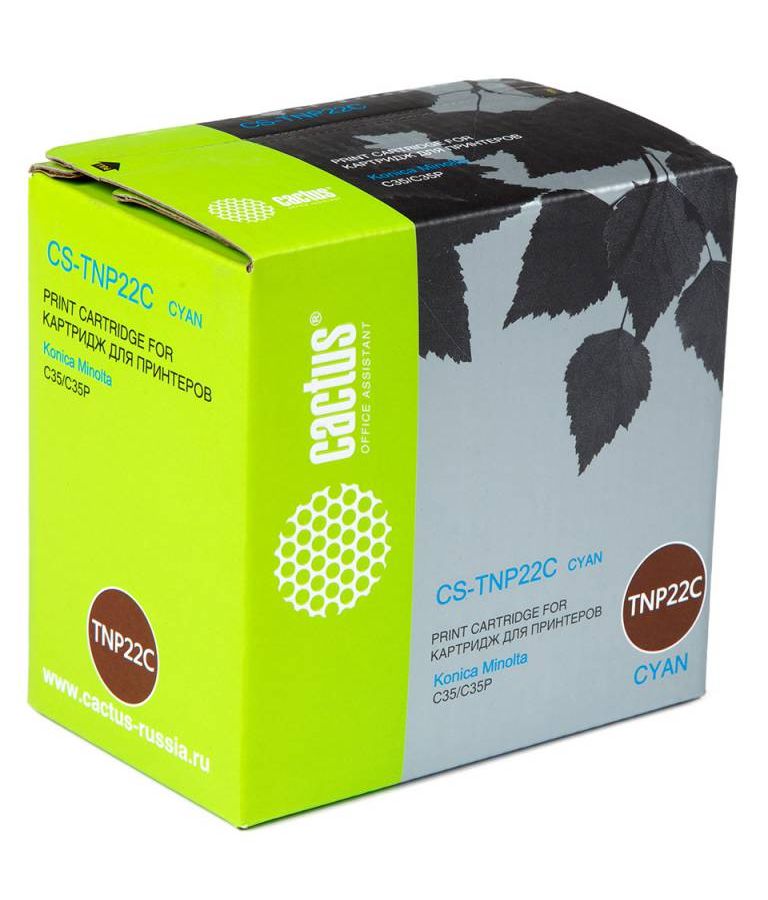 Картридж лазерный Cactus CS-TNP22C голубой (6000стр.) для Konica Minolta C35/C35P
Картридж лазерный Cactus CS-TNP22C голубой (6000стр.) для Konica Minolta C35/C35P