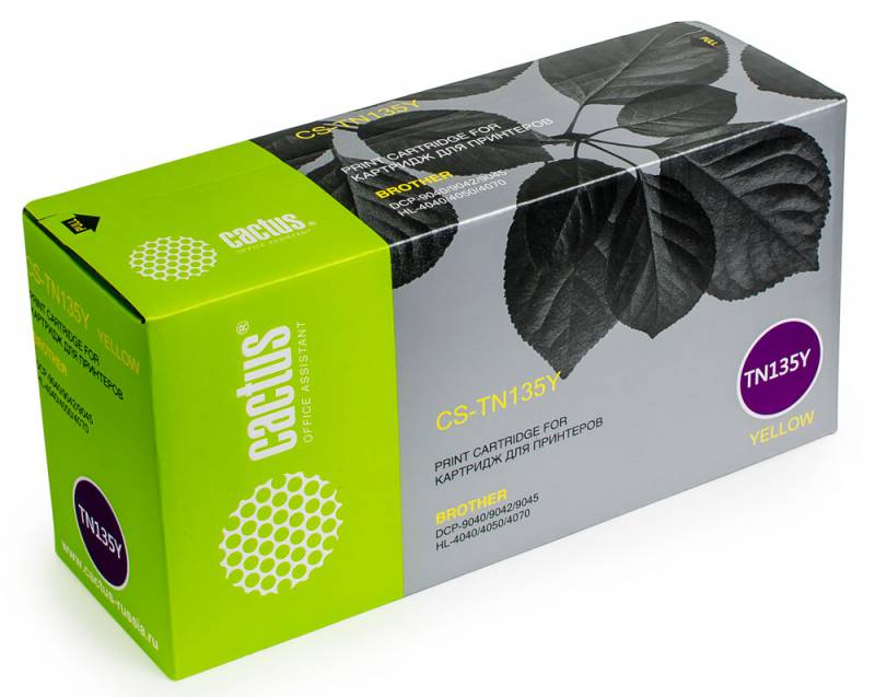Картридж лазерный Cactus CS-TN135Y желтый (4000стр.) для Brother DCP-9040/9042/9045/HL-4040/4050/4070
Картридж лазерный Cactus CS-TN135Y желтый (4000стр.) для Brother DCP-9040/9042/9045/HL-4040/4050/4070