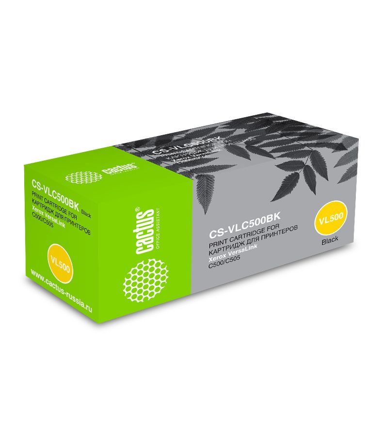Картридж лазерный Cactus CS-VLC500BK 106R03880 черный (5000стр.) для Xerox VersaLink C500/C505
Картридж лазерный Cactus CS-VLC500BK 106R03880 черный (5000стр.) для Xerox VersaLink C500/C505