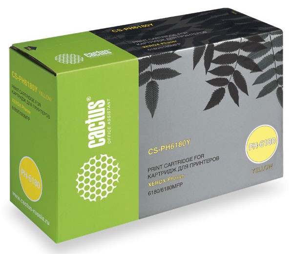 Тонер-картридж Cactus CS-PH6180Y (113R00725) желтый
Тонер-картридж Cactus CS-PH6180Y (113R00725) желтый