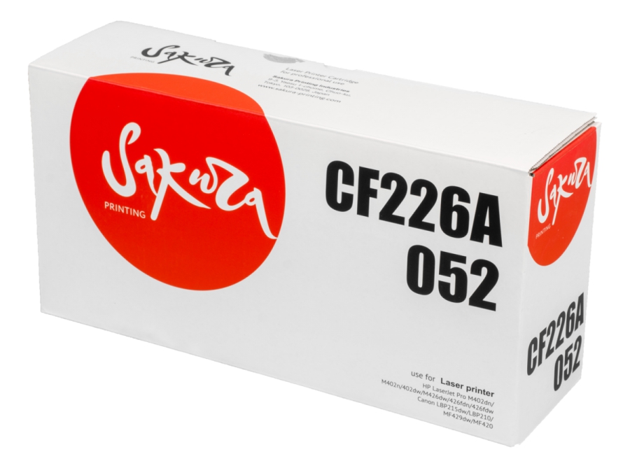 Картридж лазерный SAKURA CF226A/052 черный
Картридж лазерный SAKURA CF226A/052 черный