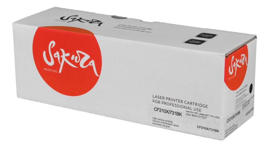 Картридж лазерный SAKURA CF210X/731BK черный
Картридж лазерный SAKURA CF210X/731BK черный