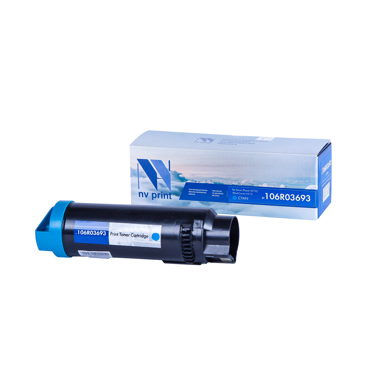 Картридж NV Print NV-106R03693 Cyan для Xerox Phaser 6510/WorkCentre 6515 (4300k), Голубой
Картридж NV Print NV-106R03693 Cyan для Xerox Phaser 6510/WorkCentre 6515 (4300k), Голубой