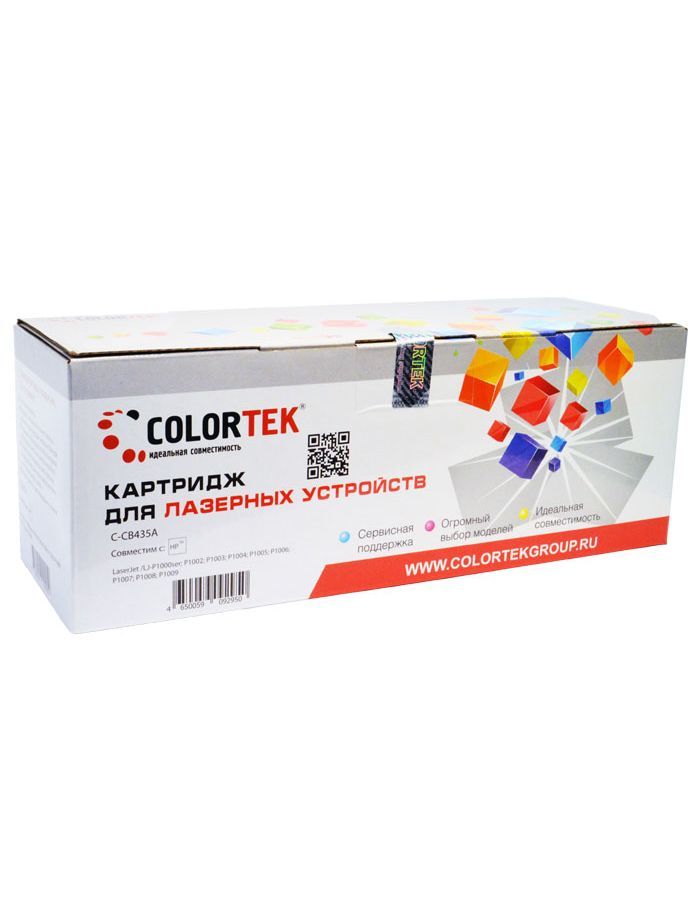 Картридж лазерный Colortek HP CB435A Black, Черный
Картридж лазерный Colortek HP CB435A Black, Черный