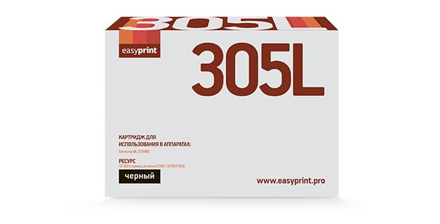 Картридж лазерный EasyPrint LS-305L, Черный
Картридж лазерный EasyPrint LS-305L, Черный