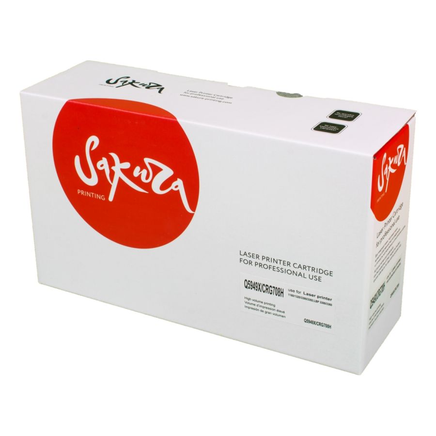 Картридж лазерный Sakura Q5949X/CRG708H Black, Черный
Картридж лазерный Sakura Q5949X/CRG708H Black, Черный