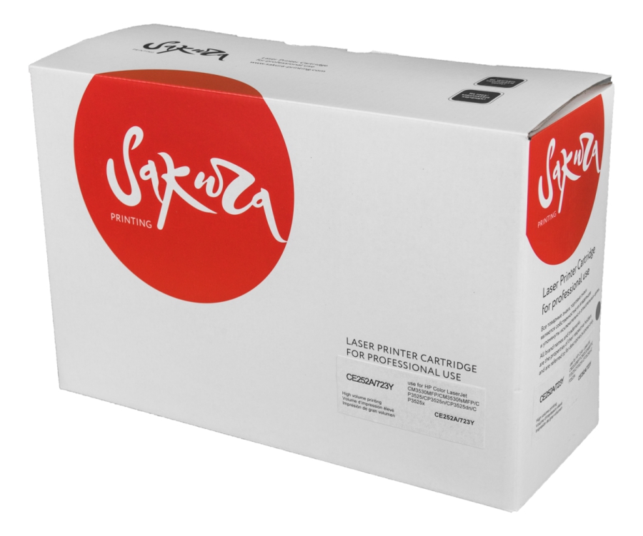 Картридж лазерный Sakura CE252A/723Y Yellow, Желтый
Картридж лазерный Sakura CE252A/723Y Yellow, Желтый