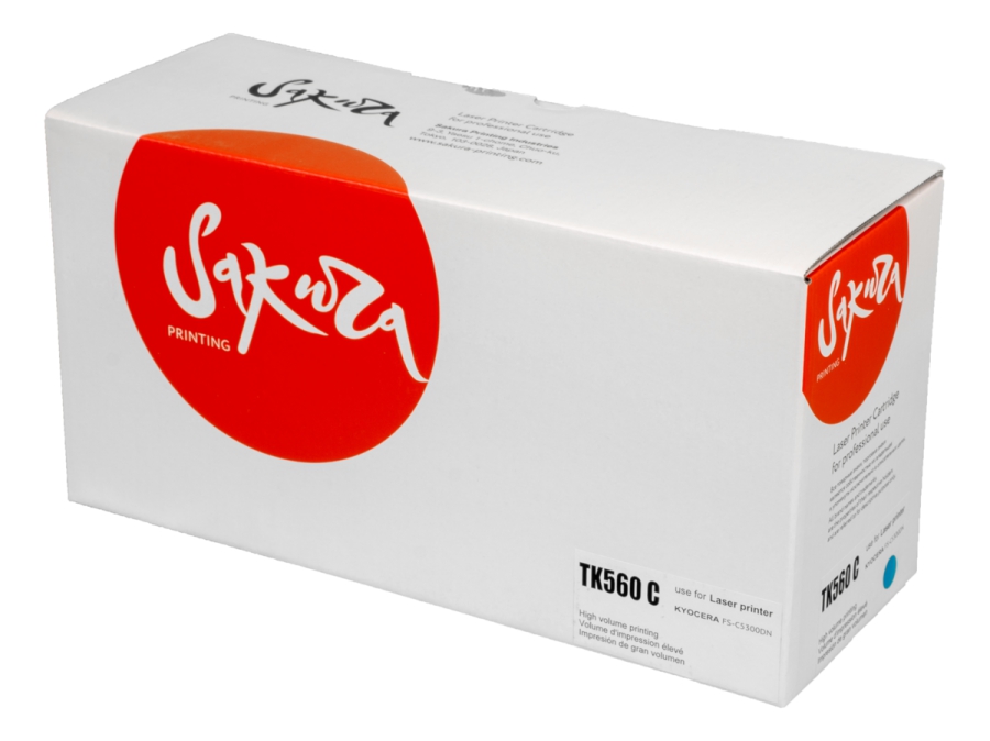 Картридж лазерный Sakura TK560C Cyan, Голубой
Картридж лазерный Sakura TK560C Cyan, Голубой