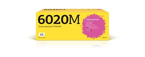 Картридж лазерный T2 TC-X6020M Magenta, Пурпурный
Картридж лазерный T2 TC-X6020M Magenta, Пурпурный