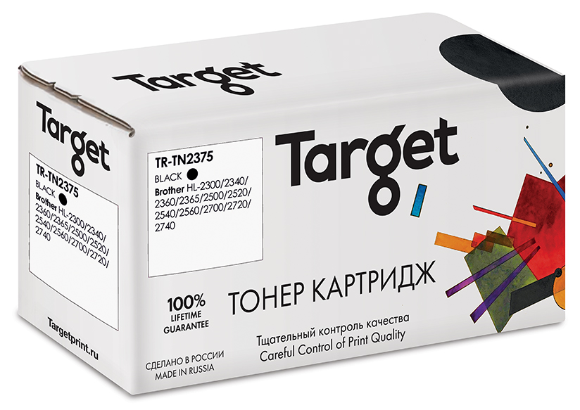 Картридж лазерный Target TR-TN2375, Черный
Картридж лазерный Target TR-TN2375, Черный