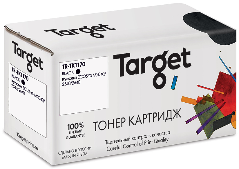Тонер-картридж Target TR-TK1170, Черный
Тонер-картридж Target TR-TK1170, Черный