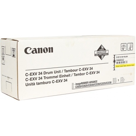 Барабан CANON С-EXV34 Y желтый
Барабан CANON С-EXV34 Y желтый