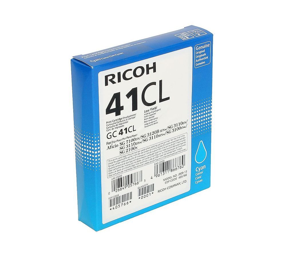 Принт-картридж тип GC 41СL (0.6K) голубой Aficio SG 2100N/3110DN/3110DNw/3100SNw/3110SFNw/7100DN
Принт-картридж тип GC 41СL (0.6K) голубой Aficio SG 2100N/3110DN/3110DNw/3100SNw/3110SFNw/7100DN