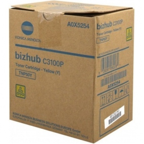 Тонер Konica-Minolta bizhub C3100P желтый TNP-50Y
Тонер Konica-Minolta bizhub C3100P желтый TNP-50Y