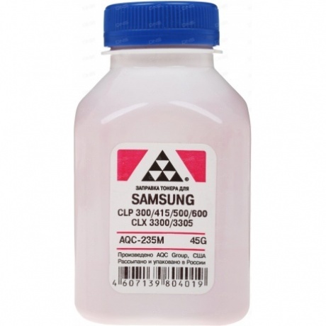 Тонер AQC для SAMSUNG CLP 300/315/320/325/360/415/500/510/600/610/660/CLX3300/3305 Magenta (фл. 45г), Пурпурный
Тонер AQC для SAMSUNG CLP 300/315/320/325/360/415/500/510/600/610/660/CLX3300/3305 Magenta (фл. 45г), Пурпурный