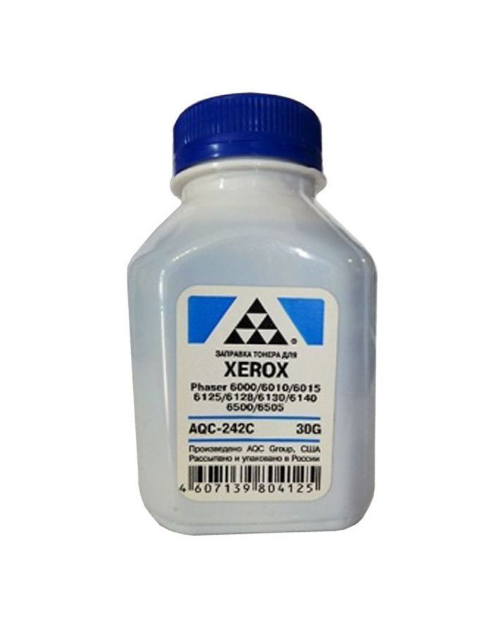 Тонер AQC для XEROX Phaser 6000/6010/6015/6125/6128/6130/6140/6500/6505 Cyan (фл. 30г), Голубой
Тонер AQC для XEROX Phaser 6000/6010/6015/6125/6128/6130/6140/6500/6505 Cyan (фл. 30г), Голубой