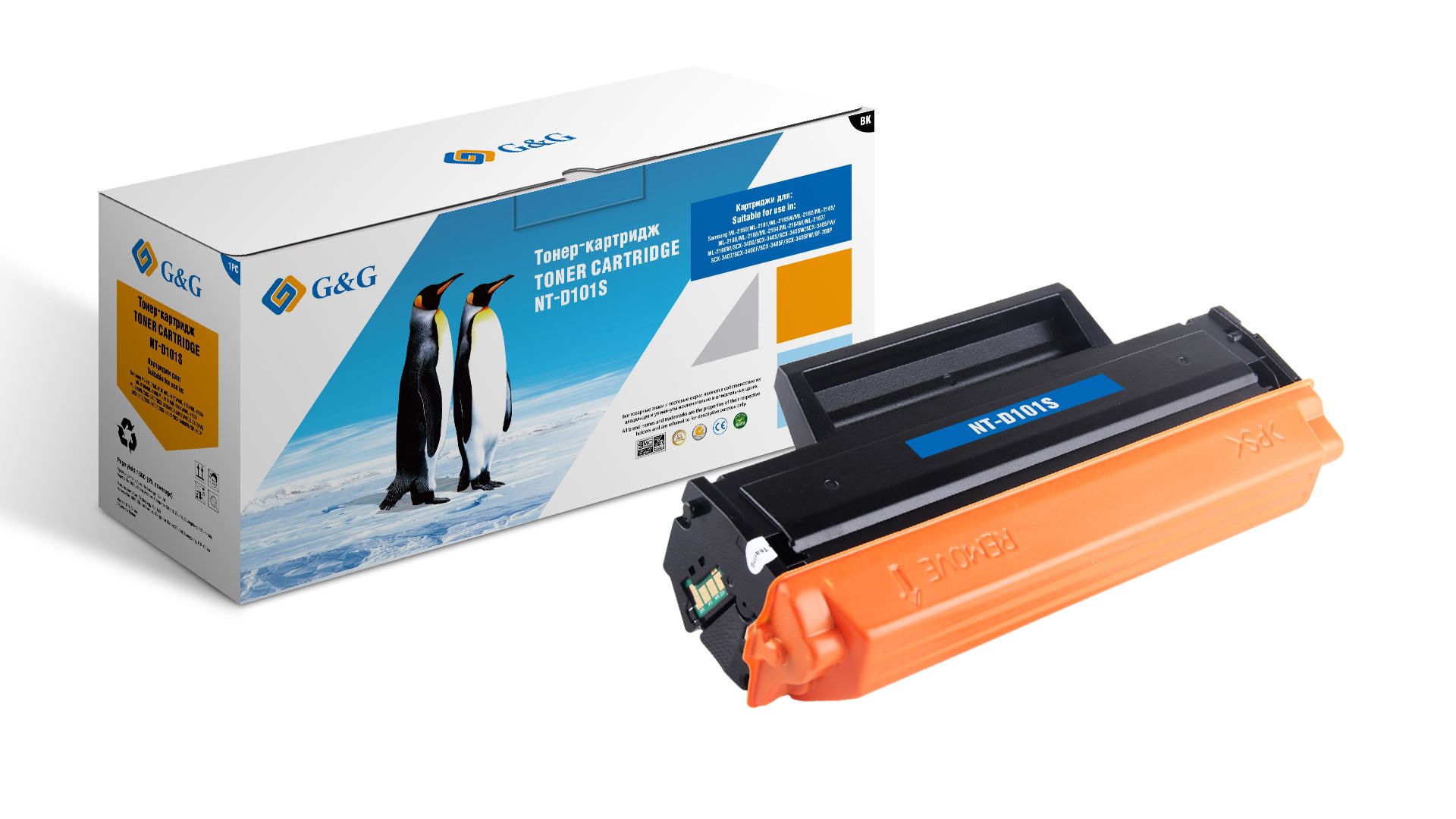 Тонер-картридж G&G NT-D101S, Черный
Тонер-картридж G&G NT-D101S, Черный