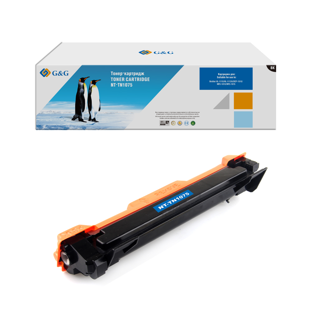 Тонер-картридж G&G NT-TN1075, Черный
Тонер-картридж G&G NT-TN1075, Черный