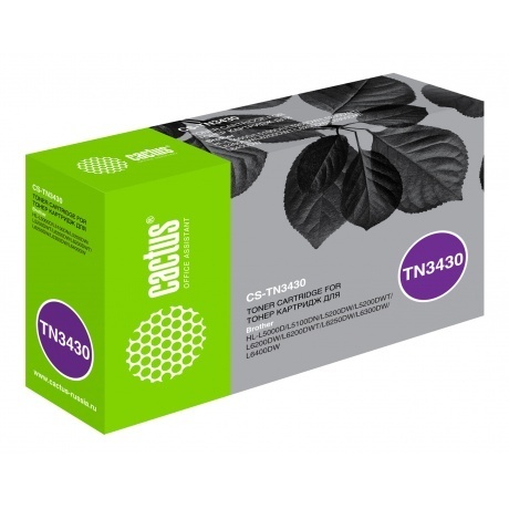Картридж лазерный Cactus CS-TN3430 Black, Черный
Картридж лазерный Cactus CS-TN3430 Black, Черный