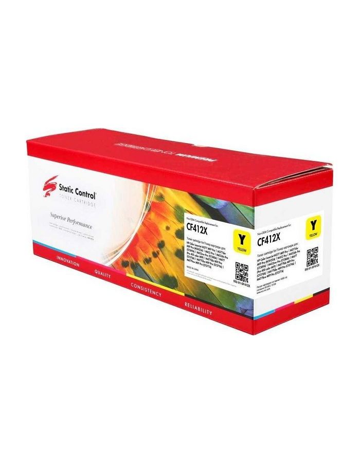 Картридж лазерный Static Control CF412X (002-01-SF412X) Yellow, Желтый
Картридж лазерный Static Control CF412X (002-01-SF412X) Yellow, Желтый