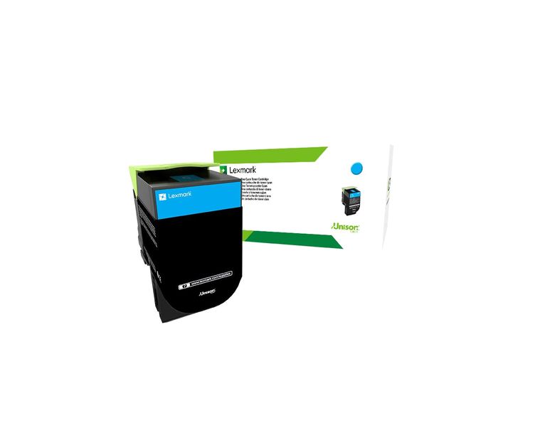 Картридж лазерный Lexmark 70C80CE голубой 
Картридж лазерный Lexmark 70C80CE голубой