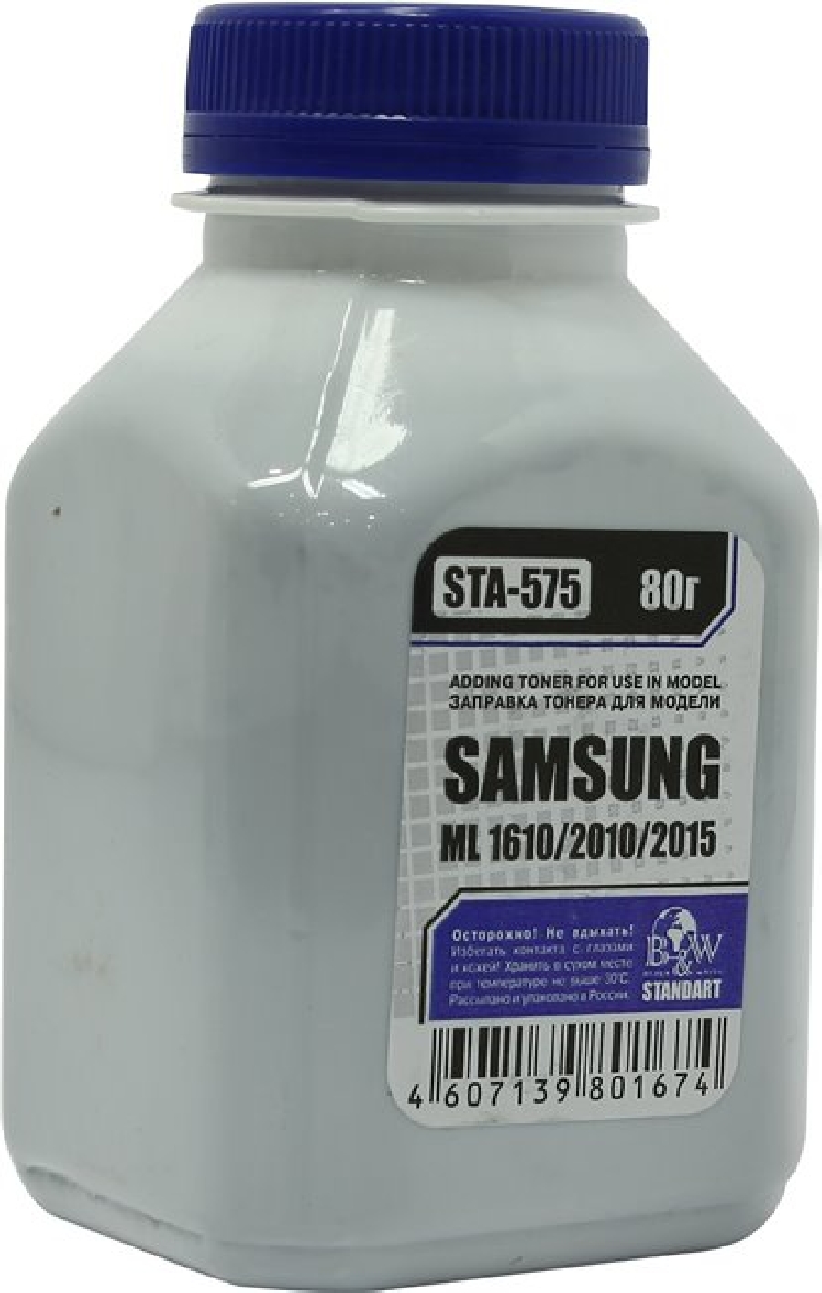 Тонер Black&White STA-575 для Samsung (фл. 80г), Черный
Тонер Black&White STA-575 для Samsung (фл. 80г), Черный