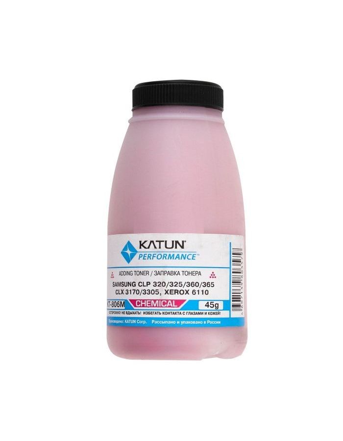 Тонер Katun KT-806M для Samsung CLP 320/325/360/365, CLX 3170/3305, Xerox 6110 Magenta, Пурпурный
Тонер Katun KT-806M для Samsung CLP 320/325/360/365, CLX 3170/3305, Xerox 6110 Magenta, Пурпурный