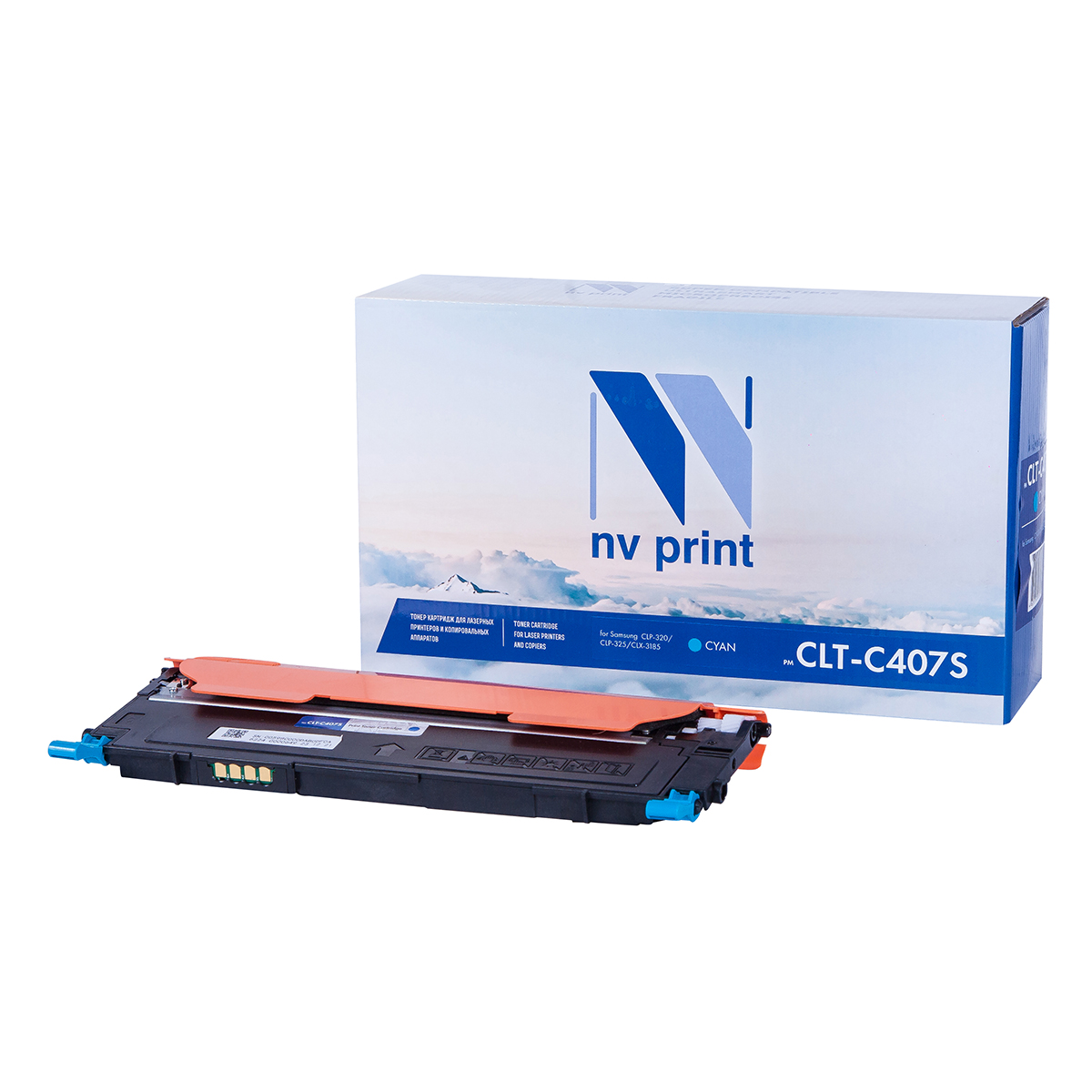 Картридж NV Print CLT-C407S Cyan для SamsungCLP-325/CLX-3185 (1000k), Голубой
Картридж NV Print CLT-C407S Cyan для SamsungCLP-325/CLX-3185 (1000k), Голубой