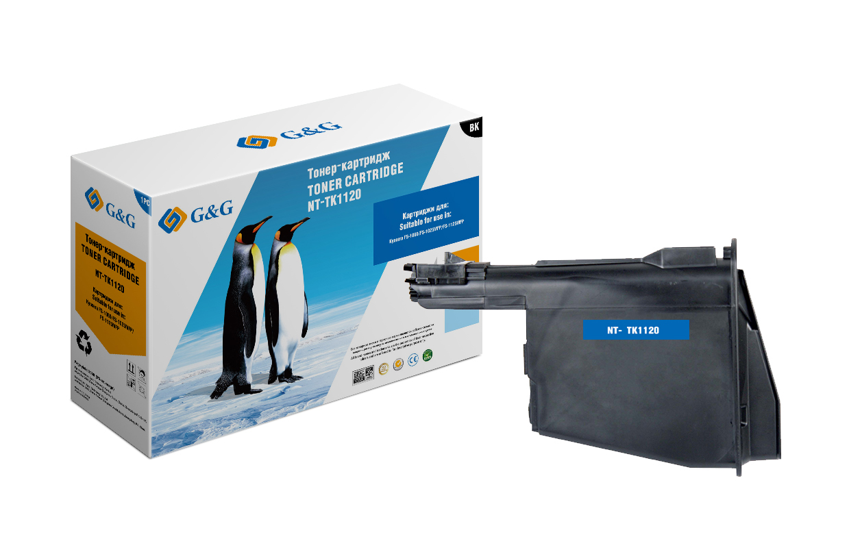 Картридж лазерный G&G NT-TK1120 черный
Картридж лазерный G&G NT-TK1120 черный