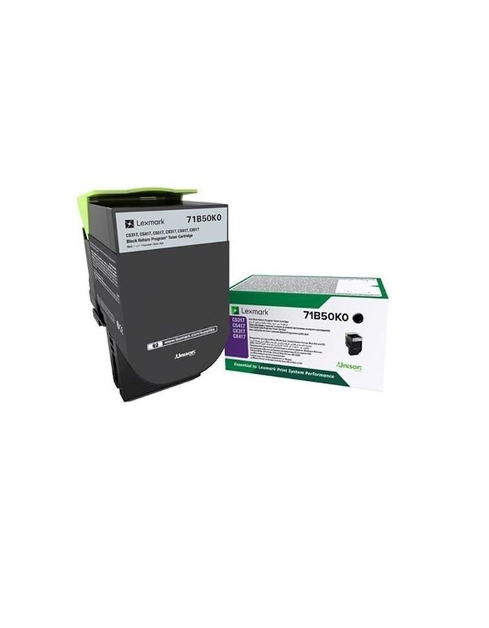 Картридж лазерный Lexmark 71B50K0 черный
Картридж лазерный Lexmark 71B50K0 черный
