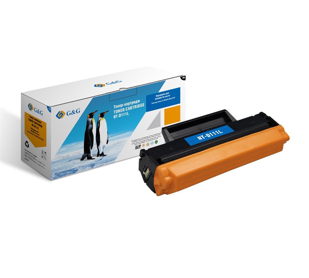 Картридж лазерный G&G NT-D111L черный (1800стр.) для Samsung Samsung Xpress SL-M2020/2022/2070
Картридж лазерный G&G NT-D111L черный (1800стр.) для Samsung Samsung Xpress SL-M2020/2022/2070