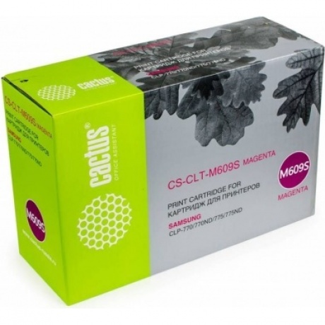 Картридж лазерный Cactus CS-CLT-M609S пурпурный (7000стр.) для Samsung CLP 770/770ND/775/775ND
Картридж лазерный Cactus CS-CLT-M609S пурпурный (7000стр.) для Samsung CLP 770/770ND/775/775ND