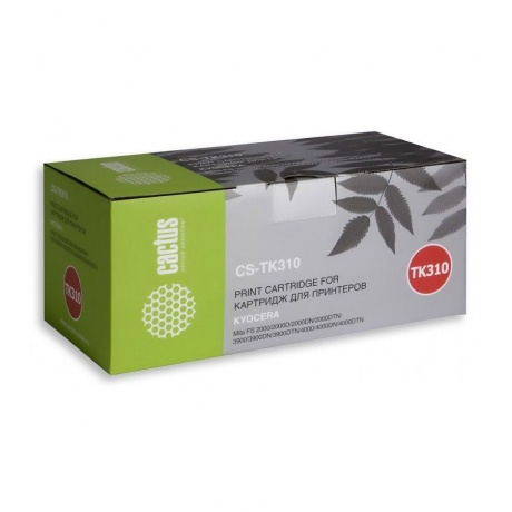 Картридж лазерный Cactus CS-TK310 черный (12000стр.) для Kyocera Mita FS 2000/2000D/2000DN/2000DTN/3900/3900DN/3900DTN/4000
Картридж лазерный Cactus CS-TK310 черный (12000стр.) для Kyocera Mita FS 2000/2000D/2000DN/2000DTN/3900/3900DN/3900DTN/4000