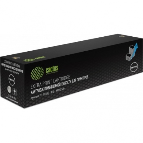 Картридж лазерный Cactus CS-TK1140-MPS черный (14400стр.) для Kyocera FS-1035/1135/M2535dn
Картридж лазерный Cactus CS-TK1140-MPS черный (14400стр.) для Kyocera FS-1035/1135/M2535dn