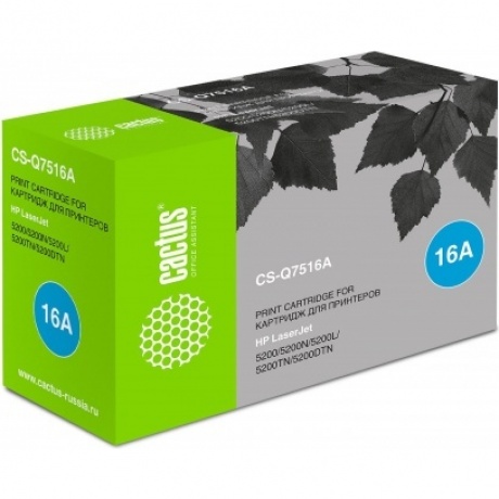 Картридж лазерный Cactus CS-Q7516A черный (12000стр.) для HP LJ 5200/5200N/5200L/5200TN/5200DTN
Картридж лазерный Cactus CS-Q7516A черный (12000стр.) для HP LJ 5200/5200N/5200L/5200TN/5200DTN