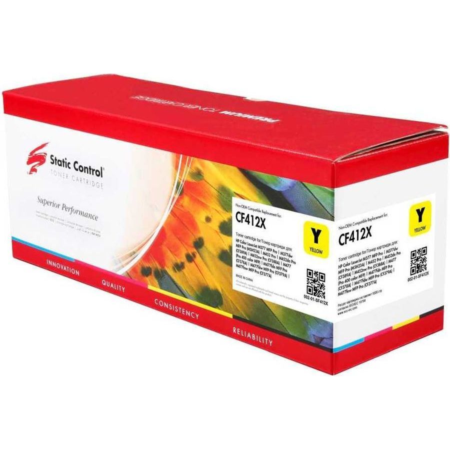 Картридж лазерный Static Control 002-01-SF412X CF412X желтый (5000стр.) для HP CLJ Pro M452dn/ M452dw/M477fdn/M477fdw
Картридж лазерный Static Control 002-01-SF412X CF412X желтый (5000стр.) для HP CLJ Pro M452dn/ M452dw/M477fdn/M477fdw