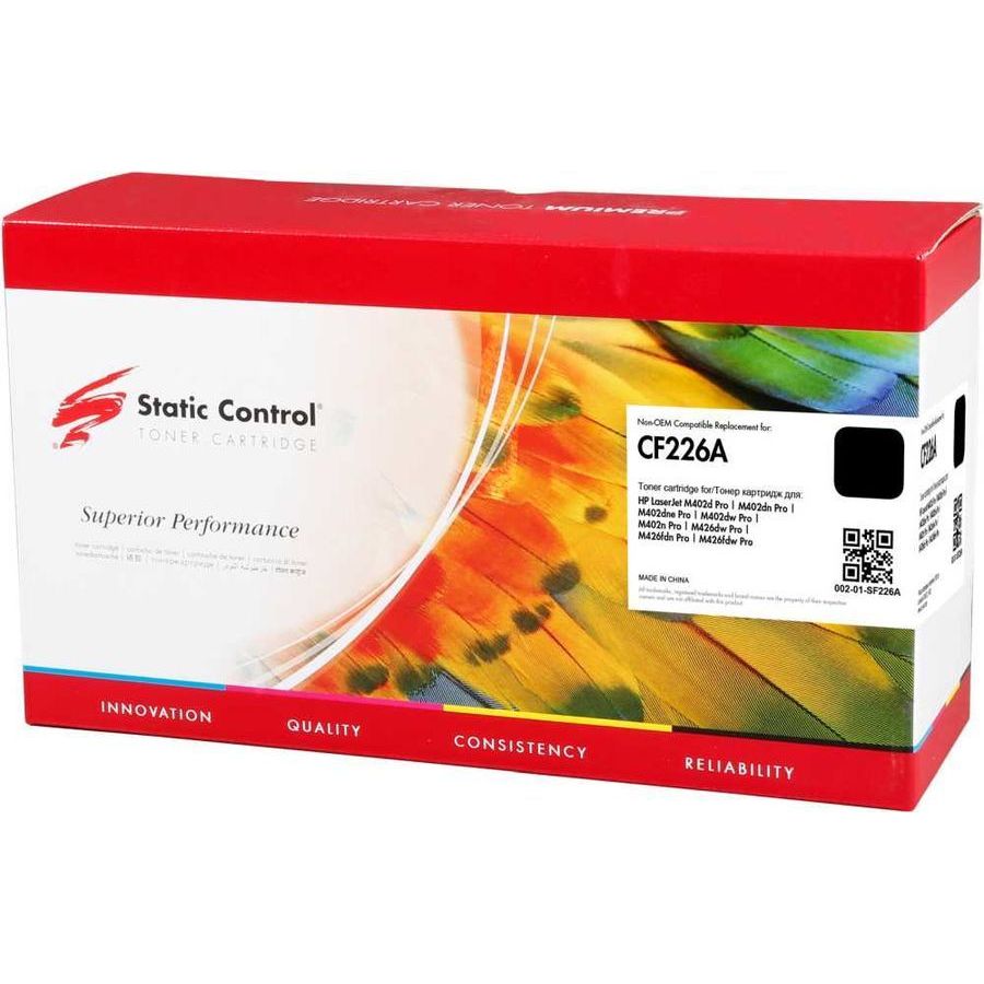 Картридж лазерный Static Control 002-01-SF226A CF226A черный (3100стр.) для HP LJ M402d/M402n/M426dw/M426fdn/M426fdw
Картридж лазерный Static Control 002-01-SF226A CF226A черный (3100стр.) для HP LJ M402d/M402n/M426dw/M426fdn/M426fdw