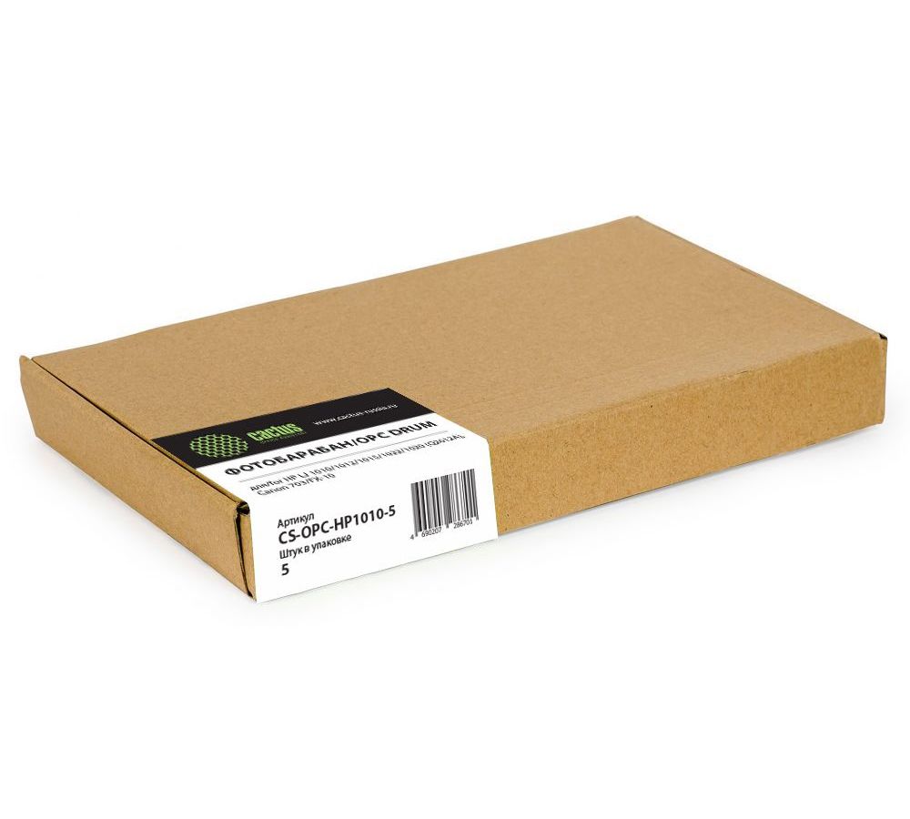 Фотобарабан OPC Cactus CS-OPC-HP1010-5 для HP LJ 1010/1012/1015/1022/1020 (Q2612A) Canon 703/FX-10
Фотобарабан OPC Cactus CS-OPC-HP1010-5 для HP LJ 1010/1012/1015/1022/1020 (Q2612A) Canon 703/FX-10