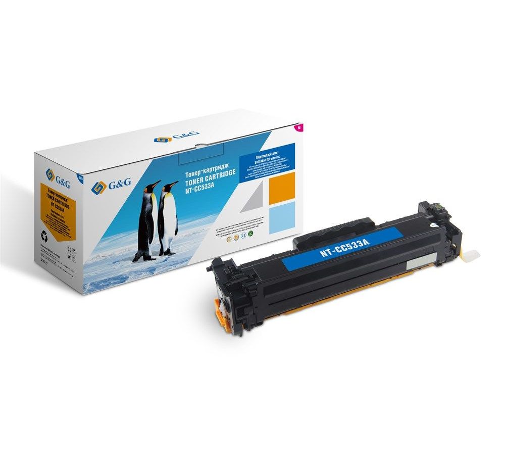 Картридж лазерный G&G NT-CC533A пурпурный (2800стр.) для HP CLJ CP2020/CP2025/CM2320 MFP
Картридж лазерный G&G NT-CC533A пурпурный (2800стр.) для HP CLJ CP2020/CP2025/CM2320 MFP