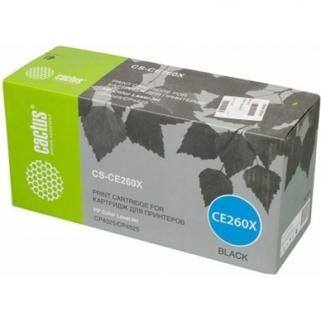 Картридж лазерный Cactus CS-CE260X черный (17000стр.) для HP LJ CP4525
Картридж лазерный Cactus CS-CE260X черный (17000стр.) для HP LJ CP4525