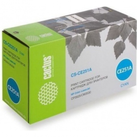 Картридж лазерный Cactus CS-CE251A голубой (7000стр.) для HP CLJ CP3525/CM3530
Картридж лазерный Cactus CS-CE251A голубой (7000стр.) для HP CLJ CP3525/CM3530