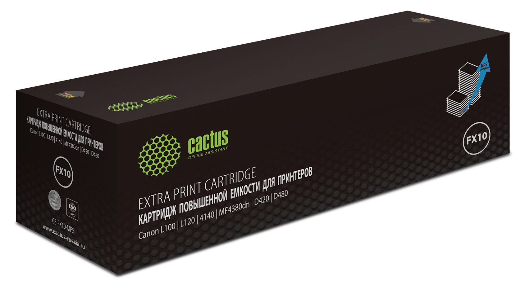 Картридж лазерный Cactus CS-FX10-MPS черный (3000стр.) для Canon L100/L120/4140/MF4380dn/D420/D480
Картридж лазерный Cactus CS-FX10-MPS черный (3000стр.) для Canon L100/L120/4140/MF4380dn/D420/D480