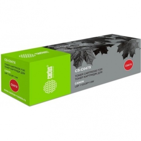 Картридж лазерный Cactus CS-C047X черный (4000стр.) для Canon LBP112/LBP113W
Картридж лазерный Cactus CS-C047X черный (4000стр.) для Canon LBP112/LBP113W
