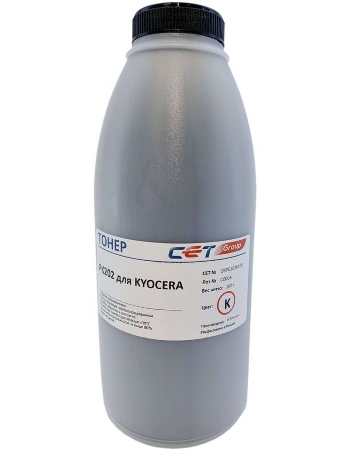 Тонер Cet PK202 OSP0202K-100 черный бутылка 100гр. для принтера Kyocera FS-2126MFP/2626MFP/C8525MFP
Тонер Cet PK202 OSP0202K-100 черный бутылка 100гр. для принтера Kyocera FS-2126MFP/2626MFP/C8525MFP