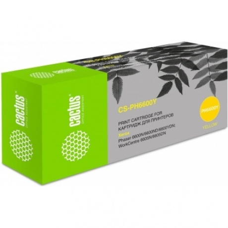 Картридж лазерный Cactus 106R02235 CS-PH6600Y желтый бар.в компл. (6000стр.) для Xerox Ph 6600/WC 6605
Картридж лазерный Cactus 106R02235 CS-PH6600Y желтый бар.в компл. (6000стр.) для Xerox Ph 6600/WC 6605