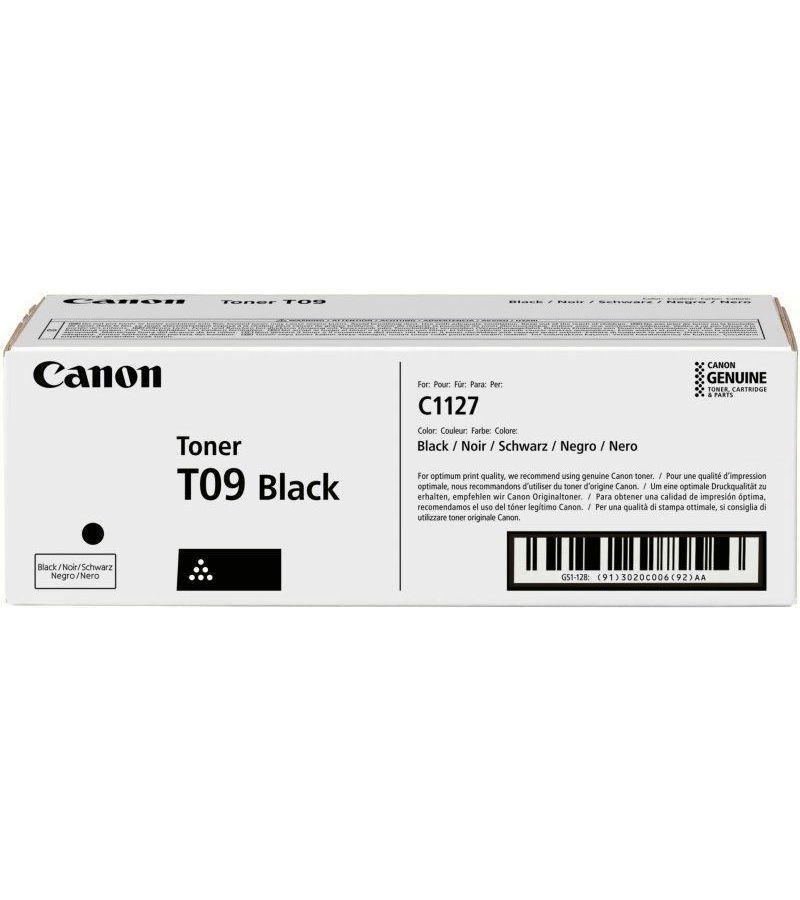 Тонер CANON T09 BK чёрный, Черный 
Тонер CANON T09 BK чёрный, Черный