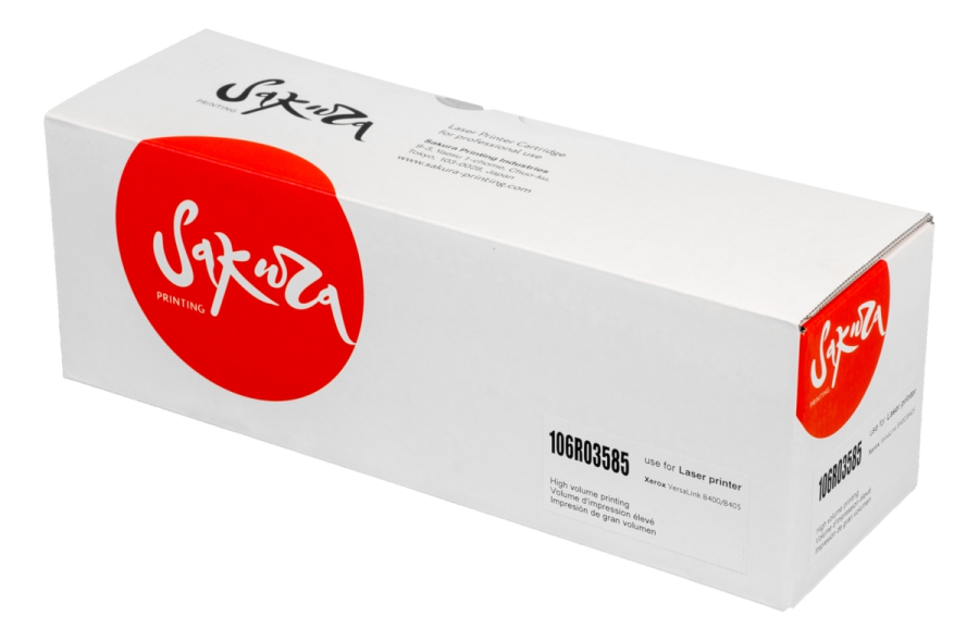 Картридж SAKURA 106R03585 для Xerox VersaLink B400/ B405, черный, 24600 к.
Картридж SAKURA 106R03585 для Xerox VersaLink B400/ B405, черный, 24600 к.