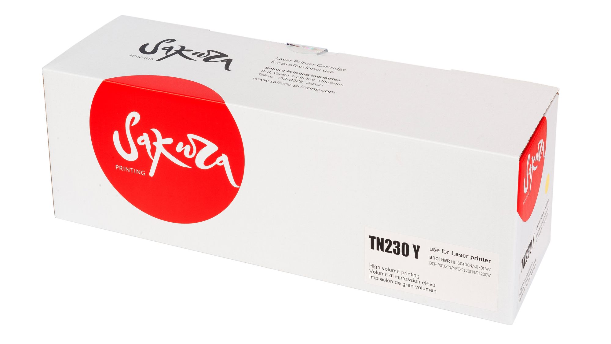 Картридж SAKURA TN230Y для Brother DCP-9010CN, HL-3040CN/3070CW, MFC-9120CN/9320CW, желтый, 1400 к.
Картридж SAKURA TN230Y для Brother DCP-9010CN, HL-3040CN/3070CW, MFC-9120CN/9320CW, желтый, 1400 к.