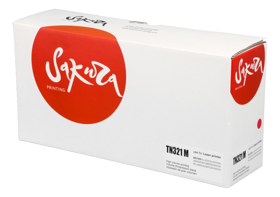 Картридж SAKURA TN321M для Brother HL-8250/8350, DCP-8400/8450, MFC-8650, пурпурный, 1 500к.
Картридж SAKURA TN321M для Brother HL-8250/8350, DCP-8400/8450, MFC-8650, пурпурный, 1 500к.