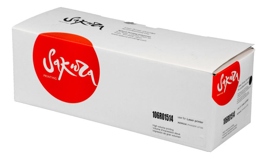 Картридж SAKURA 106R01514 для Xerox Phaser 6700, черный, 7 100 к.
Картридж SAKURA 106R01514 для Xerox Phaser 6700, черный, 7 100 к.